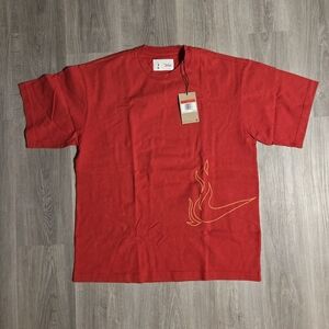 Nike CNY Year Of The Dragon Embroidered T-shirt Red Men's Sz Large NWT